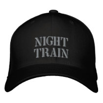 NIGHT TRAIN embroidered hats by dogiron NIGHT TRAIN embroidered hats