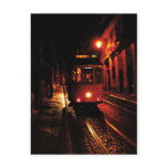 Night Tram in Lisbon Post Card