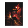 Night Tram in Lisbon Post Card