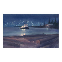 NIGHT TUG by SHARON SHARPE posters