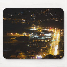 Night View Of City Road Mouse Pads
