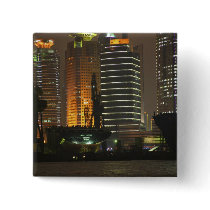 Night view of highrises in Pudong New Area by