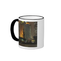 Night view of highrises in Pudong New Area by Coffee Mugs