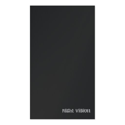 "Night Vision" Geometric Abstract Business Card Templates (back side)