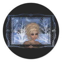 Night Wintertime Elf Design stickers