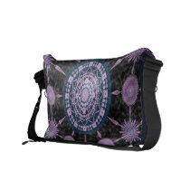 Nightblooming Cactus Mandala Array Messenger Bag