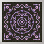 NIGHTBLOOMING LINE MANDALA POSTER