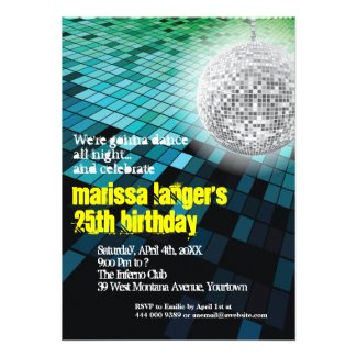 Nightclub Floor and Mirror Ball Party