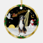 NightFlight-  Greater Swiss Mountain Dog Christmas Tree Ornament
