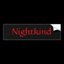 Nightkind/Red Bumper Sticker bumper stickers
