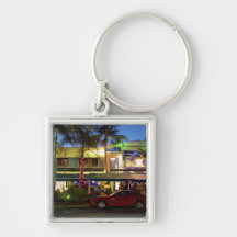 Nightlife on Ocean Drive, South Beach, Miami Key Chains