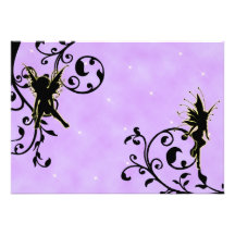 Nightlight Fairy Fantasy Birthday Invitation