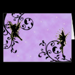 Nightlight Fairy Fantasy Thank You card cards