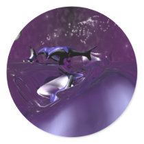 Nightly Pod Round Sticker
