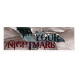 Nightmare Bookmark Business Cards