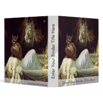 Nightmare By Füssli Johann Heinrich (Best Quality) 3 Ring Binder
