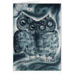 NightOwl Pair - Greeting Card cards