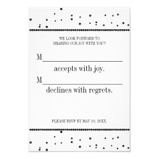 Nights in Paris RSVP Personalized Invites