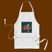 "Nighttime Canoe Ride With Best Friend" aprons