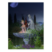 Nighttime Garden Fairy postcards