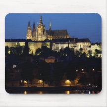 Nighttime in Prague, Czech Republic Mouse Pads