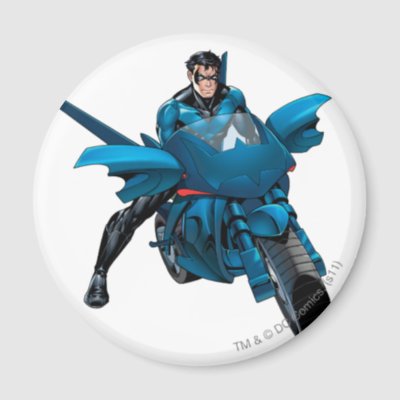 Nightwing on bike magnets