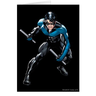 Nightwing with Weapons cards