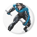 Nightwing with Weapons Fridge Magnet