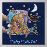 Nighty Night, Owl Posters