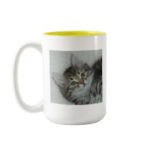 Nikarl Tabby Siberian Kitten on Mug... by ArtistNikki Nikarl Tabby Siberian Kitten on Mug...