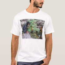 Nikita the Rottweiler pond gazing t-shirts