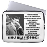 Nikola Tesla Alternate Currents Mechanical Nature Laptop Sleeves