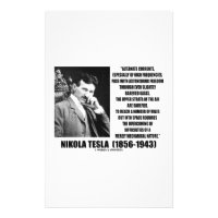 Nikola Tesla Alternate Currents Mechanical Nature Stationery
