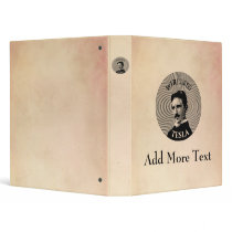 Nikola Tesla Vinyl Binder