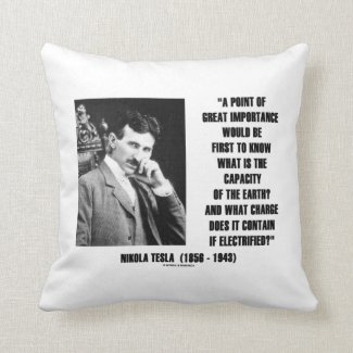 Nikola Tesla Capacity Of Earth Charge Electrified Pillows