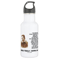 Nikola Tesla Clear Thinkers Sane To Think Clearly 18oz Water Bottle