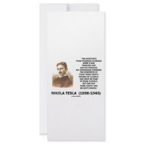 Nikola Tesla Clear Thinkers Sane To Think Clearly rack cards