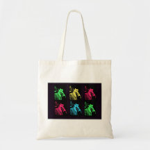 Nikola Tesla Collage Canvas Bags