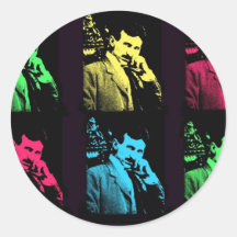 Nikola Tesla Collage Stickers