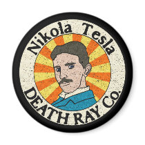 Nikola Tesla Death Ray Co. Magnets