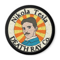 Nikola Tesla Death Ray Co. Magnets by Sporkbender Nikola Tesla Death Ray Co. Magnets