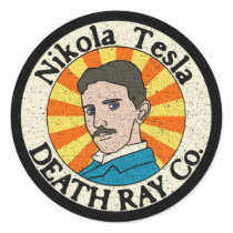 Nikola Tesla Death Ray Co. Stickers by Sporkbender Nikola Tesla Death Ray Co. Stickers