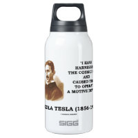 Nikola Tesla Harnessed Cosmic Rays Motive Device 10 Oz Insulated SIGG Thermos Water Bottle