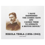Nikola Tesla Harnessed Cosmic Rays Motive Device Letterhead Design