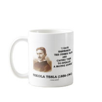 Nikola Tesla Harnessed Cosmic Rays Motive Device mugs