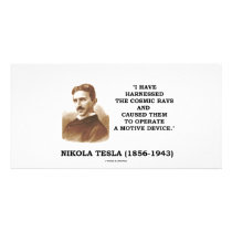Nikola Tesla Harnessed Cosmic Rays Motive Device photo cards