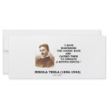 Nikola Tesla Harnessed Cosmic Rays Motive Device rack cards