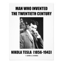Nikola Tesla Man Who Invented The 20th Century Invitations