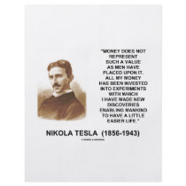Nikola Tesla Money Value Discoveries Easier Life flyers