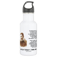 Nikola Tesla Needle In Haystack Theory Calculation 18oz Water Bottle